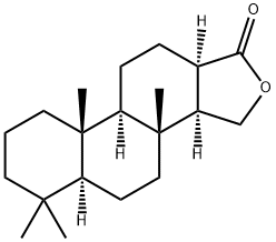 Phenanthro[1,2-c]furan-1(3H)-one, tetradecahydro-3b,6,6,9a-tetramethyl-, (3aR,3bR,5aS,9aS,9bR,11aR)- Structure