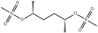 2,5-Hexanediol, 2,5-dimethanesulfonate, (2R,5R)- Structure