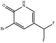 2(1H)-Pyridinone, 3-bromo-5-(difluoromethyl)- 구조식 이미지