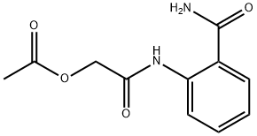 Benzamide, 2-[[2-(acetyloxy)acetyl]amino]- Structure