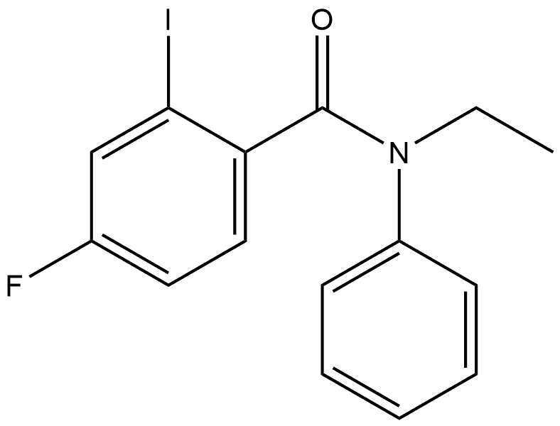 N-Ethyl-4-fluoro-2-iodo-N-phenylbenzamide Structure