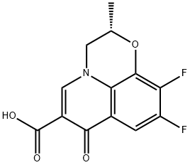 7H-Pyrido[1,2,3-de]-1,4-benzoxazine-6-carboxylic acid, 9,10-difluoro-2,3-dihydro-2-methyl-7-oxo-, (S)- (9CI) Structure
