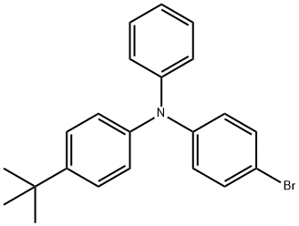 Benzenamine, 4-bromo-N-[4-(1,1-dimethylethyl)phenyl]-N-phenyl- Structure