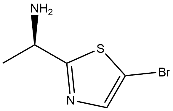 2-Thiazolemethanamine, 5-bromo-α-methyl-, (αR)- Structure