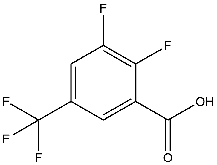 2,3-Difluoro-5-(trifluoromethyl)benzoic acid Structure