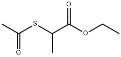 Propanoic acid, 2-(acetylthio)-, ethyl ester Structure