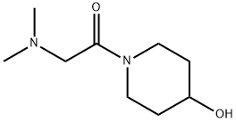 Ethanone, 2-(dimethylamino)-1-(4-hydroxy-1-piperidinyl)- Structure