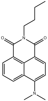 1H-Benz[de]isoquinoline-1,3(2H)-dione, 2-butyl-6-(dimethylamino)- 구조식 이미지