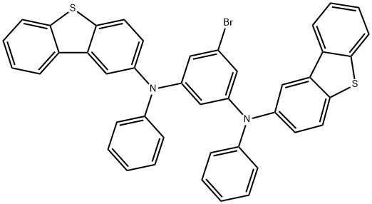 5-Bromo-N1, N3-bis(2-dibenzothienyl)-N1, N3-diphenyl-1,3-benzenediamine Structure