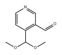 3-Pyridinecarboxaldehyde, 4-(dimethoxymethyl)- Structure