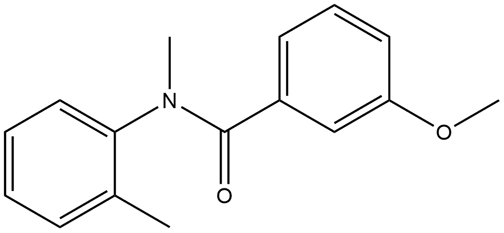 3-Methoxy-N-methyl-N-(2-methylphenyl)benzamide Structure