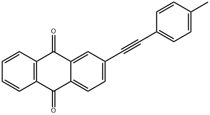 9,10-Anthracenedione, 2-[2-(4-methylphenyl)ethynyl]- Structure