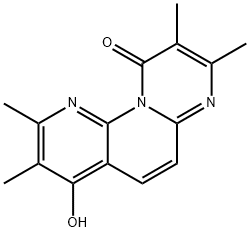 10H-Pyrimido[1,2-a][1,8]naphthyridin-10-one, 4-hydroxy-2,3,8,9-tetramethyl- 구조식 이미지