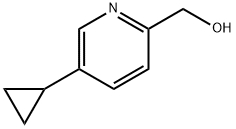 2-Pyridinemethanol, 5-cyclopropyl- 구조식 이미지