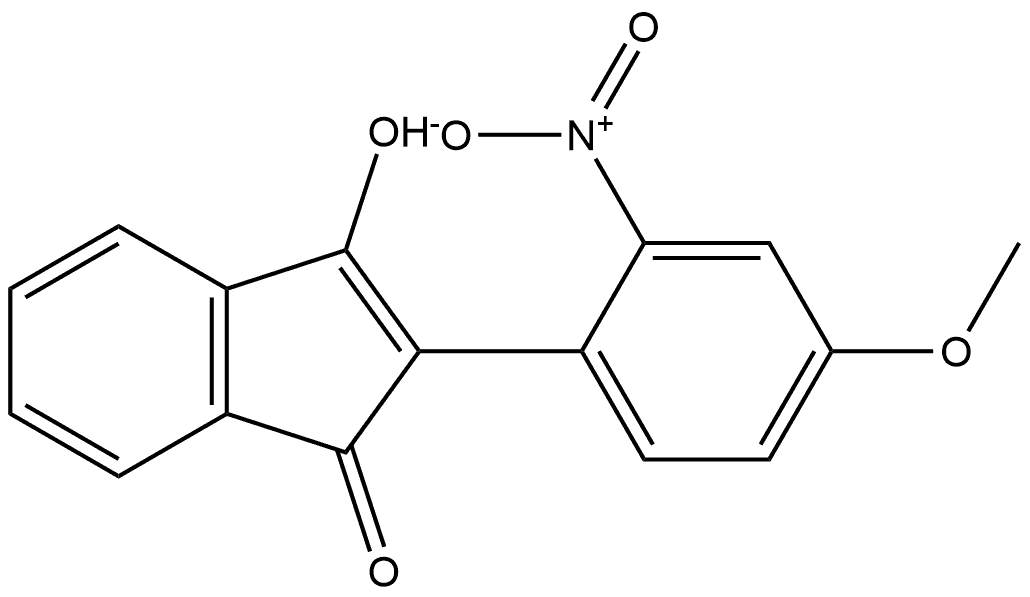 2-(4-Methoxy-2-nitrophenyl)-1H-indene-1,3(2H)-dione Structure