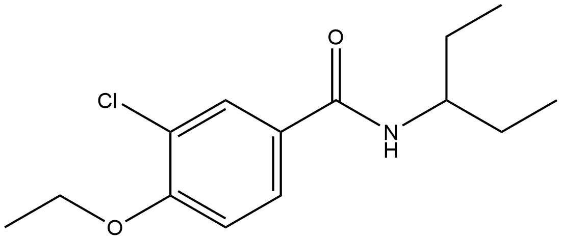 3-Chloro-4-ethoxy-N-(1-ethylpropyl)benzamide Structure