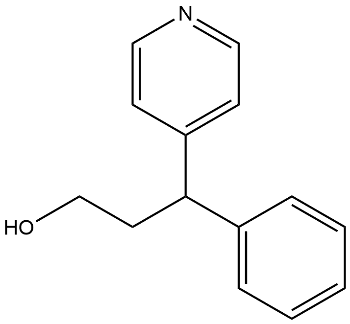 3-Phenyl-3-(pyridin-4-yl)propan-1-ol Structure