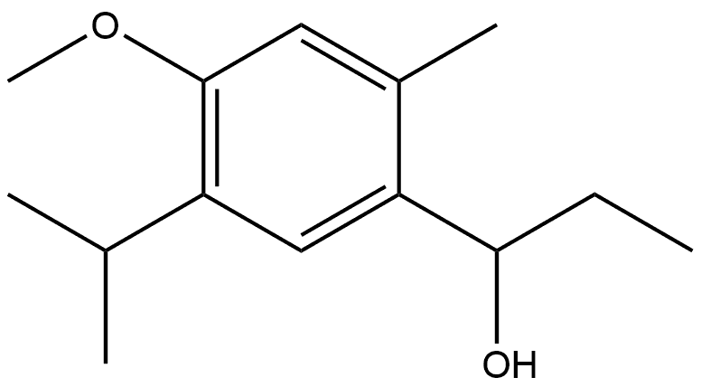 α-Ethyl-4-methoxy-2-methyl-5-(1-methylethyl)benzenemethanol Structure