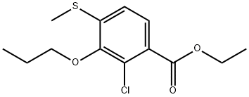 Ethyl 2-chloro-4-(methylthio)-3-propoxybenzoate Structure