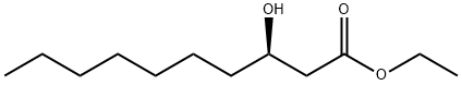 Decanoic acid, 3-hydroxy-, ethyl ester, (R)- (9CI) Structure