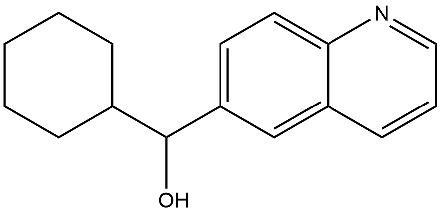 α-Cyclohexyl-6-quinolinemethanol Structure