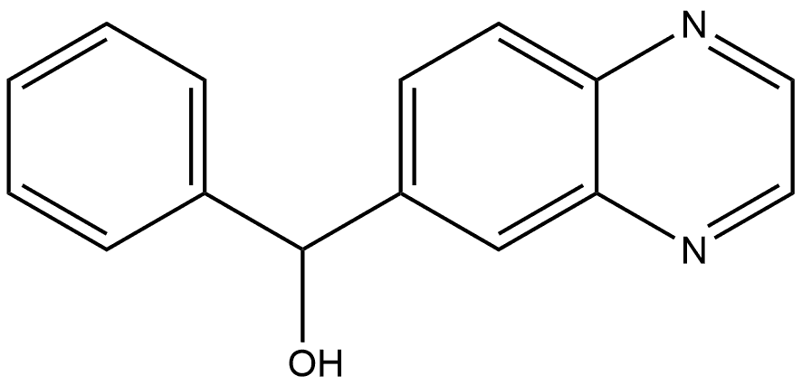 6-Quinoxalinemethanol, α-phenyl- Structure