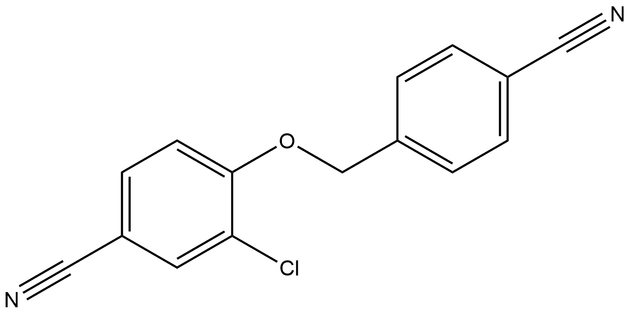 3-Chloro-4-[(4-cyanophenyl)methoxy]benzonitrile Structure