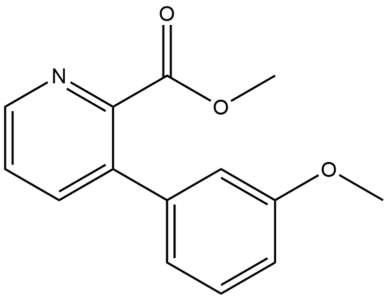 Methyl 3-(3-methoxyphenyl)-2-pyridinecarboxylate Structure