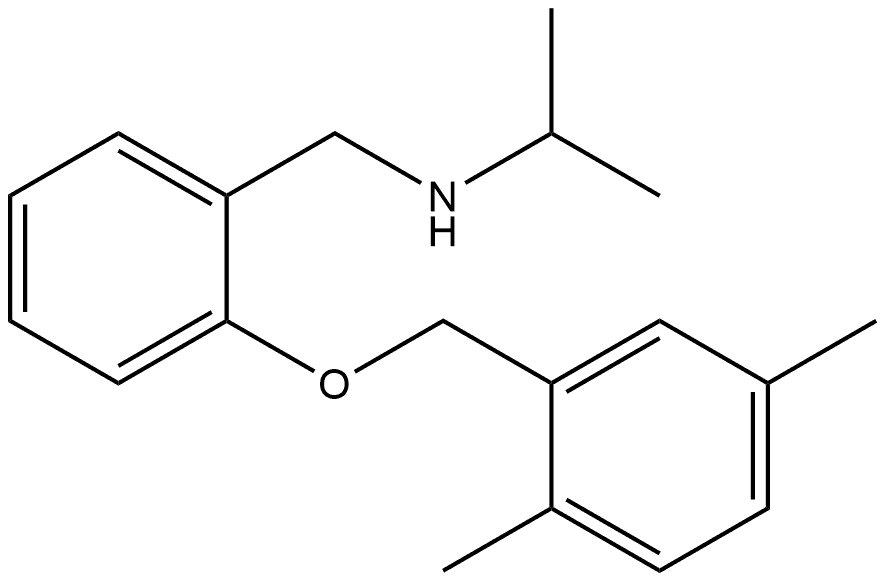 2-[(2,5-Dimethylphenyl)methoxy]-N-(1-methylethyl)benzenemethanamine Structure