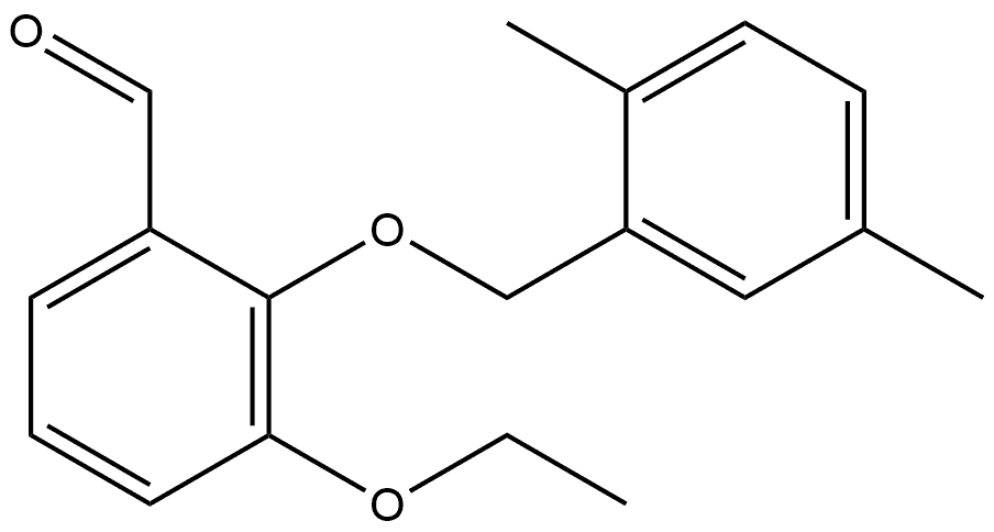 2-[(2,5-Dimethylphenyl)methoxy]-3-ethoxybenzaldehyde Structure