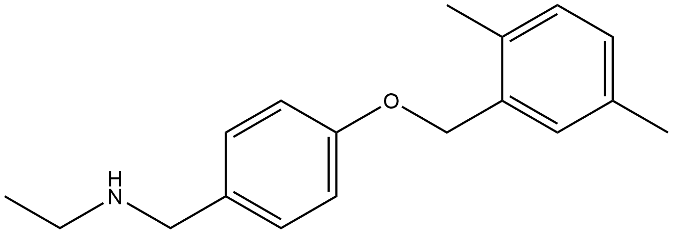 4-[(2,5-Dimethylphenyl)methoxy]-N-ethylbenzenemethanamine Structure