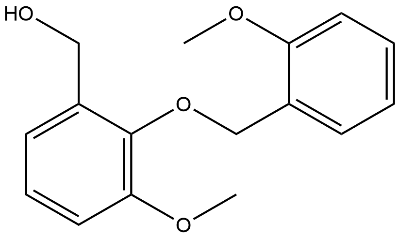 3-Methoxy-2-[(2-methoxyphenyl)methoxy]benzenemethanol Structure