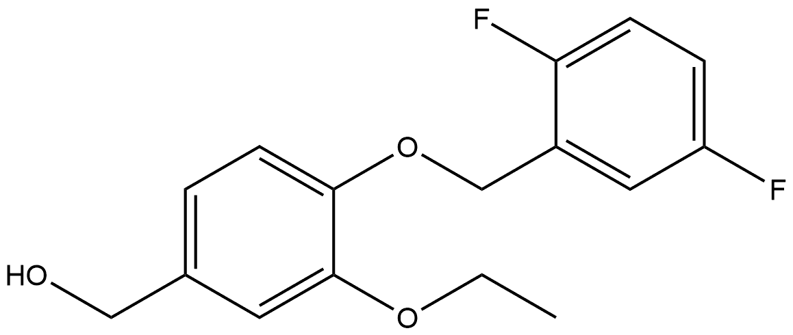 4-[(2,5-Difluorophenyl)methoxy]-3-ethoxybenzenemethanol Structure