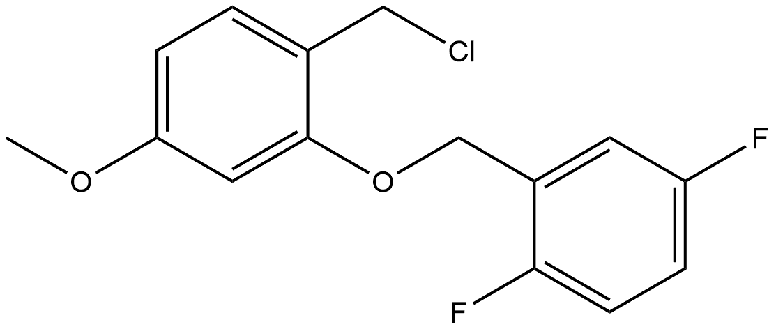 Benzene, 1-(chloromethyl)-2-[(2,5-difluorophenyl)methoxy]-4-methoxy- Structure