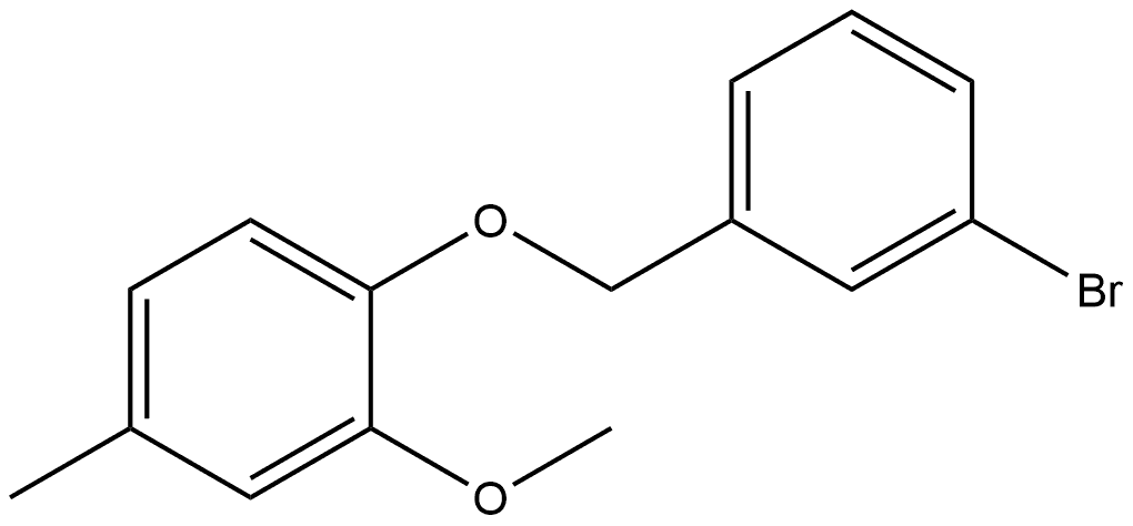 1-[(3-Bromophenyl)methoxy]-2-methoxy-4-methylbenzene Structure