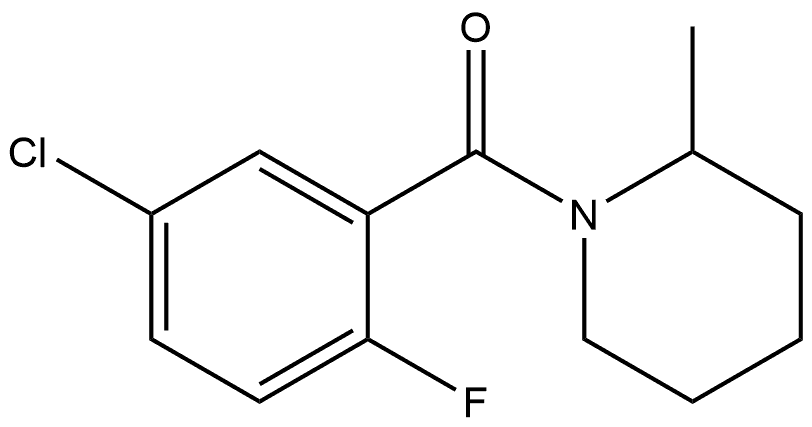 (5-Chloro-2-fluorophenyl)(2-methyl-1-piperidinyl)methanone Structure