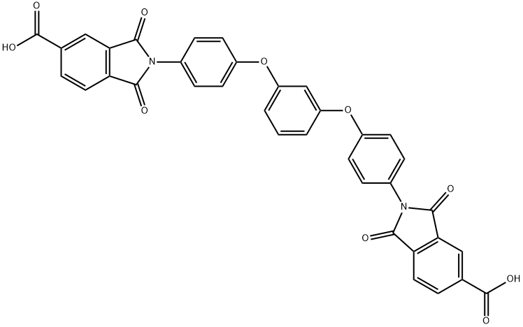 1H-Isoindole-5-carboxylic acid, 2,2'-[1,3-phenylenebis(oxy-4,1-phenylene)]bis[2,3-dihydro-1,3-dioxo- 구조식 이미지
