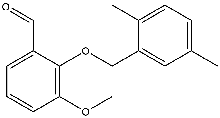 2-[(2,5-Dimethylphenyl)methoxy]-3-methoxybenzaldehyde Structure