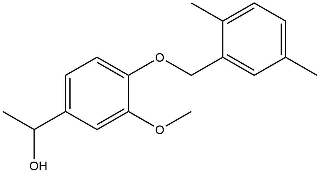 4-[(2,5-Dimethylphenyl)methoxy]-3-methoxy-α-methylbenzenemethanol Structure