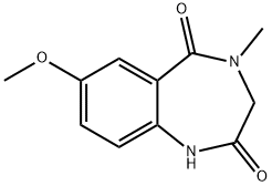 1H-1,4-Benzodiazepine-2,5-dione, 3,4-dihydro-7-methoxy-4-methyl- Structure