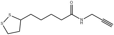 1,2-Dithiolane-3-pentanamide, N-2-propyn-1-yl- Structure