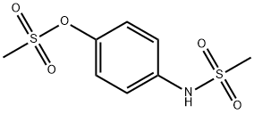 1-methanesulfonylamino-4-methanesulfonyloxy-benzene Structure