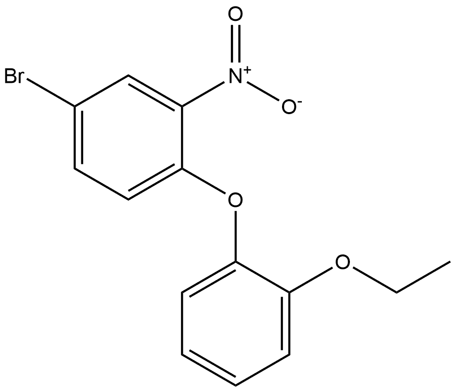 4-bromo-1-(2-ethoxyphenoxy)-2-nitrobenzene Structure