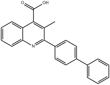 2-([1,1''-biphenyl]-4-yl)-3-methylquinoline-4-carboxylic acid Structure