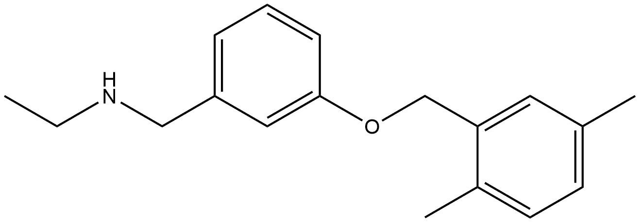 3-[(2,5-Dimethylphenyl)methoxy]-N-ethylbenzenemethanamine Structure