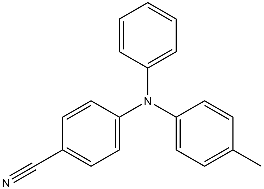 4-[(4-Methylphenyl)phenylamino]benzonitrile Structure