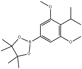 1,3,2-Dioxaborolane, 2-[3,5-dimethoxy-4-(1-methylethyl)phenyl]-4,4,5,5-tetramethyl- Structure