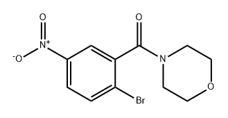 (2-Bromo-5-nitrophenyl)(morpholino)methanone Structure