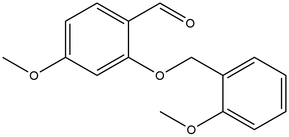 4-Methoxy-2-[(2-methoxyphenyl)methoxy]benzaldehyde Structure