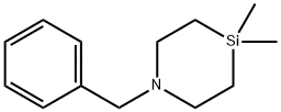 1-Aza-4-silacyclohexane, 4,4-dimethyl-1-(phenylmethyl)- 구조식 이미지